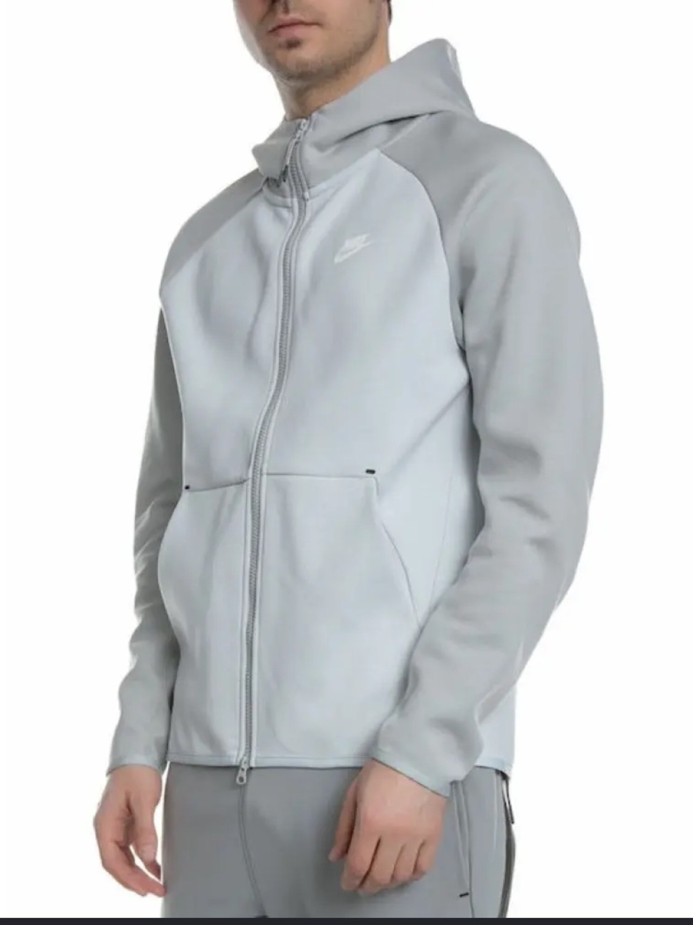 Nike Tech Fleece Full Zip Hoodie Light Bone Sail Men’s Small 928483-043